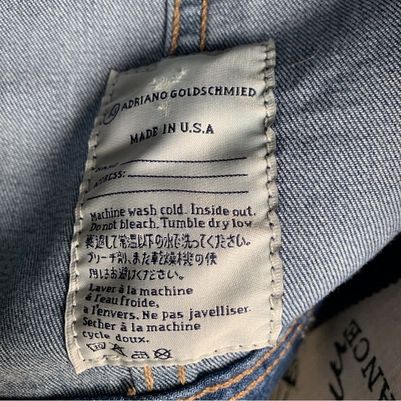 AG Adriano Goldschmied SZ:S Denim Jacket with stretch. - Picture 6 of 8